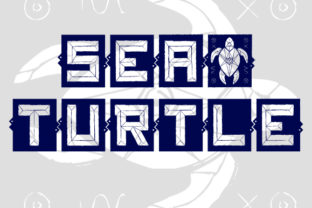 A Calm Sea and Turtle Font for Editorial Layouts
