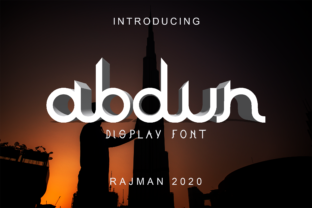Abdun: A Futuristic Display Font for Campaign Creators