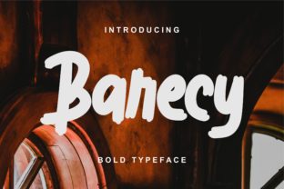 Barecy: A Bold Display Font for Memorable Branding