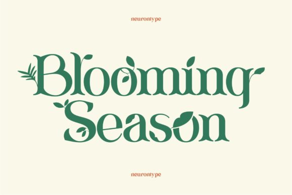 Blooming Season: A Floral Display Font for Handmade Makers