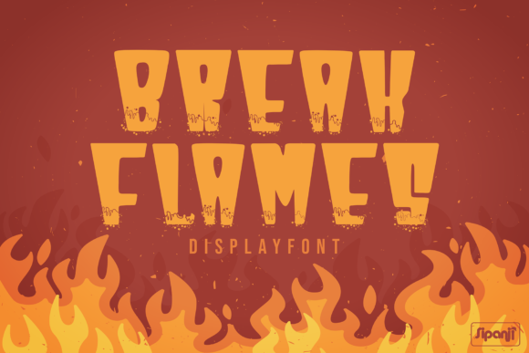 Break Flames: A Bold Display Font for Memorable Marketing