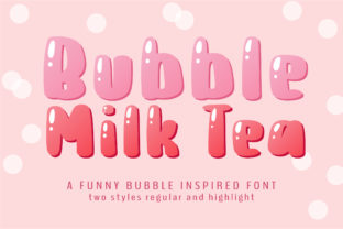 Bubble Milk Tea: A Display Font That Sweetens Any Design