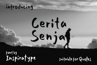 Cerita Senja: A Handwritten Display Font for Engaging Campaigns