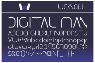 Digital Man: A Playful Display Typeface for Editorial Projects