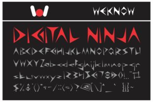 Digital Ninja: A Playful Display Font That Steals the Show