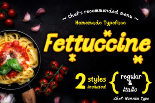 Fettuccine: A Playful Display Font for Creative Branding