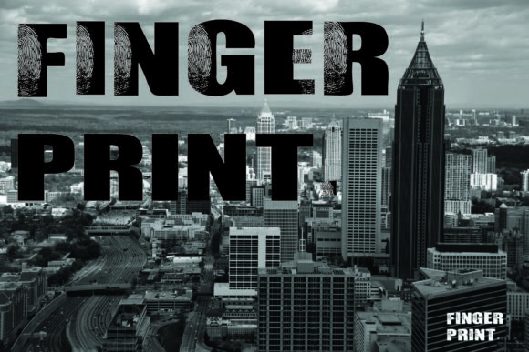 Finger Print: A Down-to-Earth Display Font for Crafters