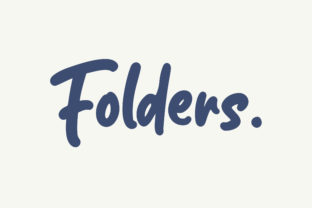 Folders: A Quirky Display Font for Handmade Products