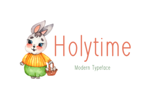 Holytime: A Casual Display Typeface for Digital Projects
