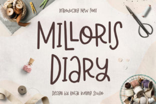 Milloris Diary: A Playful Display Font for Crafting and Branding