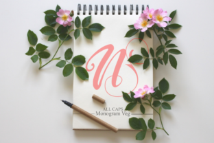 Monogram Veg: A Sweet Display Font for Crafters