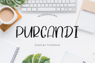 Purgandi: A Playful Display Font for Crafters and Makers
