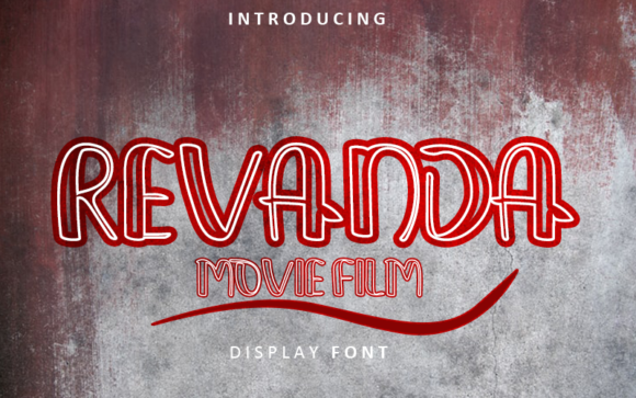 Revanda: A Playful Display Font for Branding Project Wins