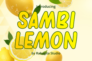 Sambi Lemon: A Playful Display Font for Editorial Projects