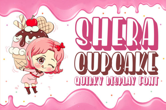Shera Cupcake: A Sweet Display Font for Campaign Design