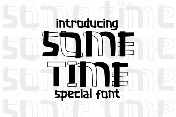 Some Time: A Playful Display Font for Editorial Design