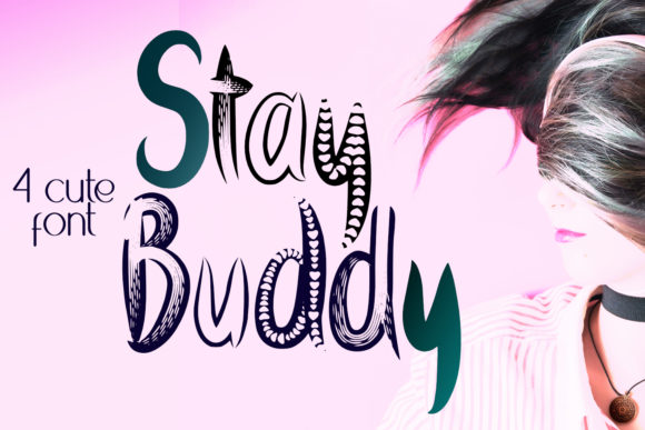 Stay Buddy: A Playful Display Font for Campaign Creatives
