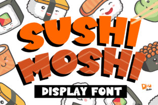 Sushi Moshi: A Playful Display Font for Web Designers